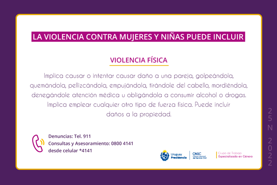 Placa 1 - 24 de noviembre Placa 1 - violencia física