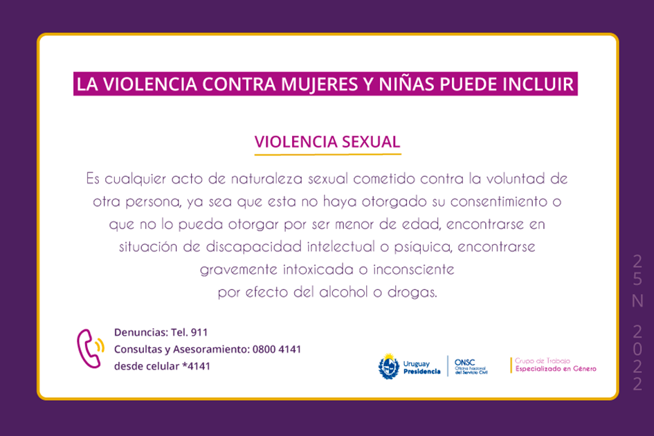 Placa 3 - Violencia sexual