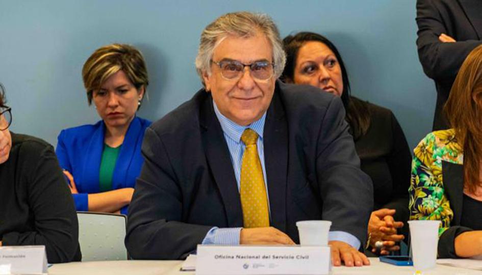 Ariel Sánchez, Subdirector de ONSC Ariel Sánchez exponiendo en el Consejo Nacional de Género