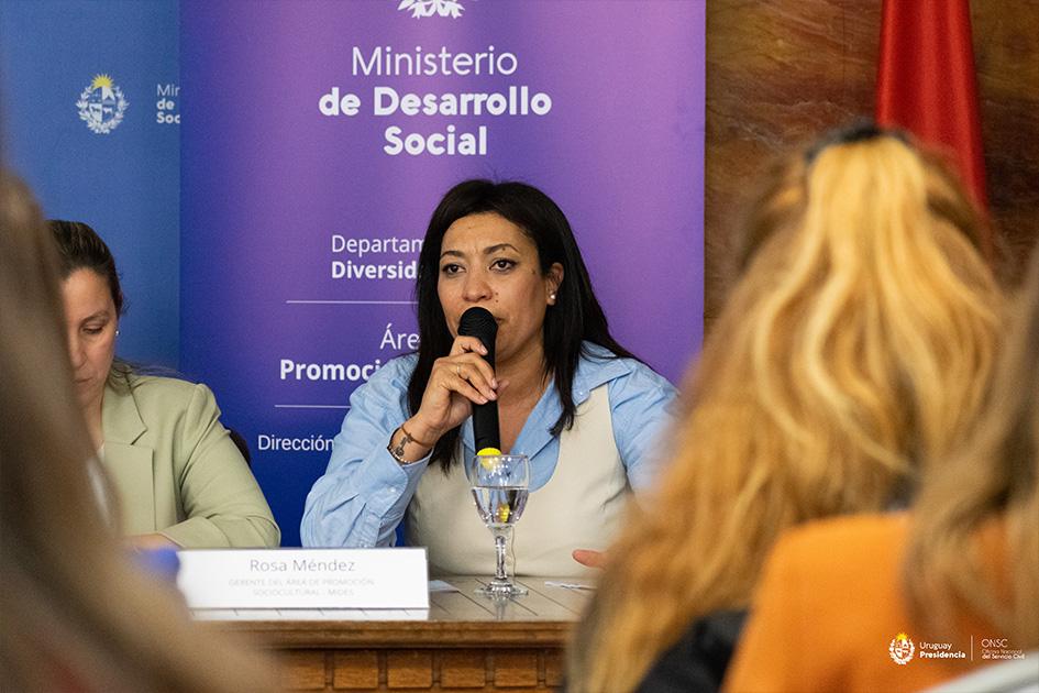 Rosa Méndez en la presentación de la Guía Rosa Méndez