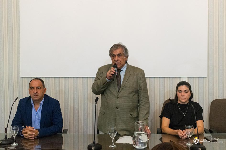 Dr. Ariel Sánchez en la apertura del Programa de Fortalecimiento para Montevideo y Canelones Dr. Ariel Sánchez