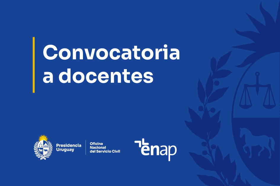 Convocatoria a docentes Cartel informativo tipo gráfico con fondo azul y texto blanco que anuncia una convocatoria a docente
