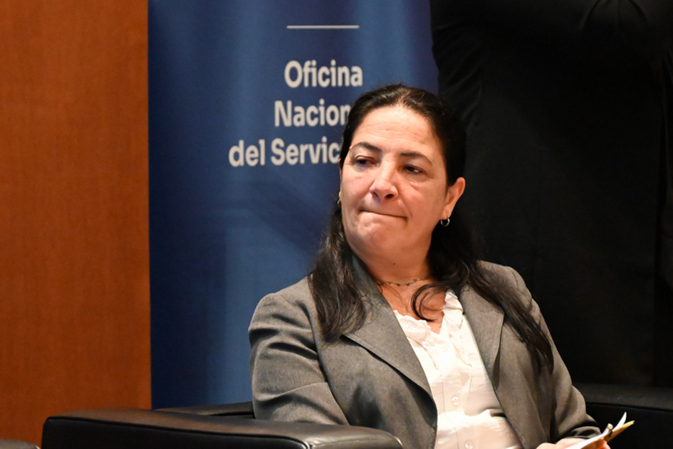 Carolina Arcuri, representante de COFE Foto de Carolina Arcuri, representante de COFE