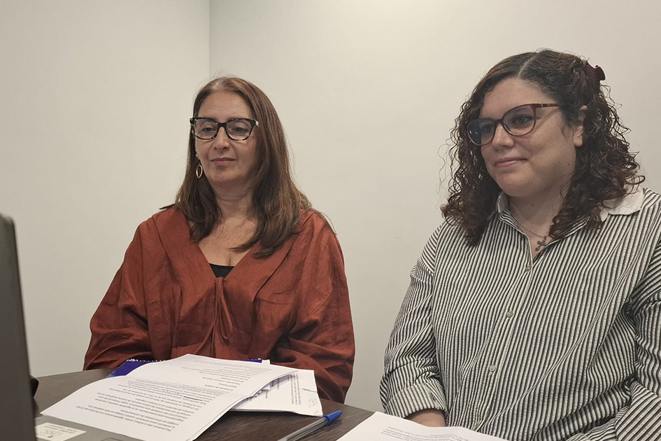 Foto de Analía Corti y Florencia Coronel