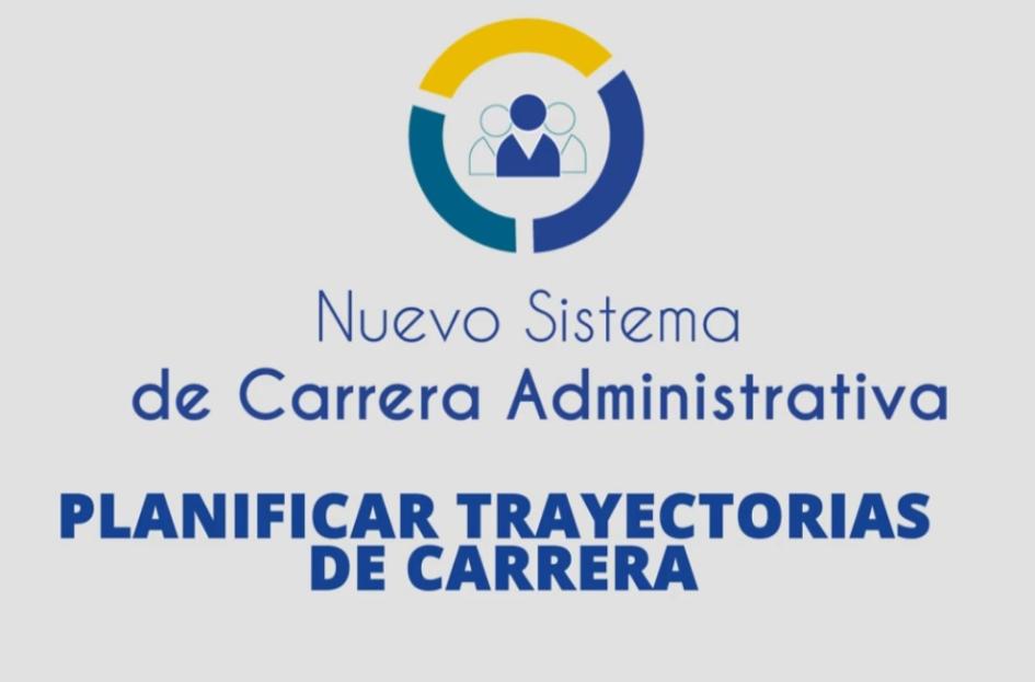 "Planificar trayectorias de carrera" Placa gráfica con el texto "Planificar trayectorias de carrera"