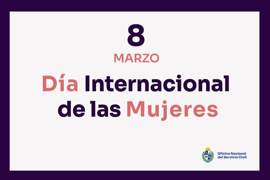 Día Internacional de las Mujeres Imagen con el texto "8 de marzo Día Internacional de las Mujeres"