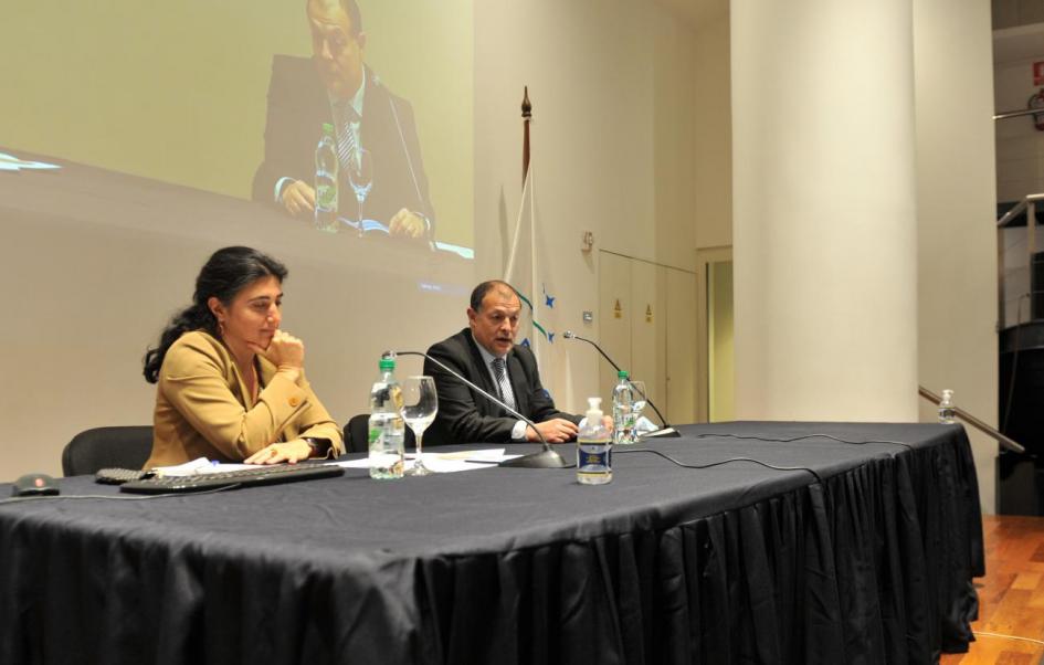Conrado Ramos junto a Celia Ortega. Foto: Presidencia de la República Conrado Ramos junto a Celia Ortega
