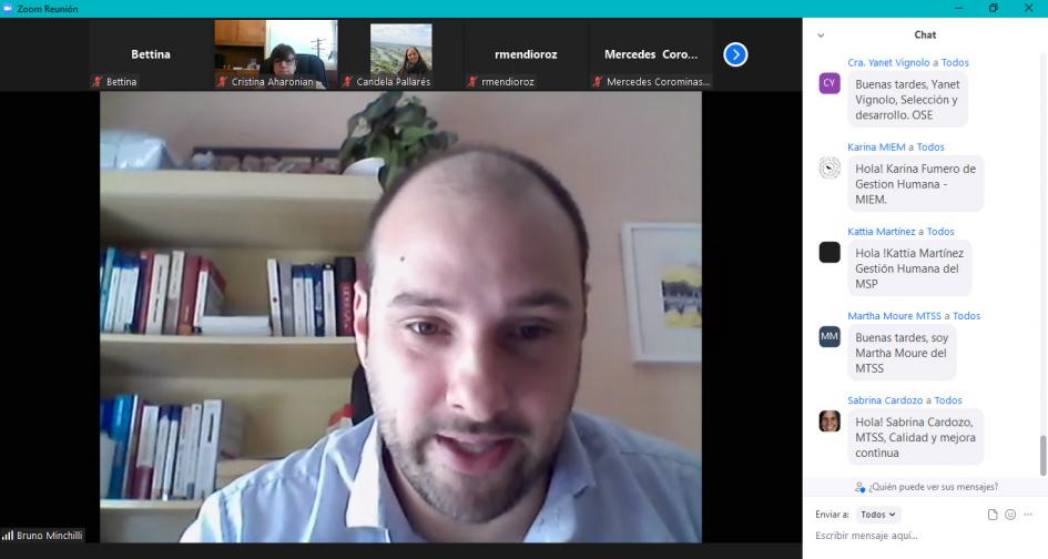 Bruno Minchilli en el decimoprimer encuentro de la Comunidad de práctica Bruno Minchilli en el decimoprimer encuentro de la Comunidad de práctica