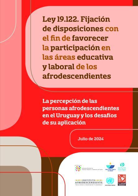 La ley 19.122. La percepción de las personas afrodescendientes en el Uruguay Tapa del informe