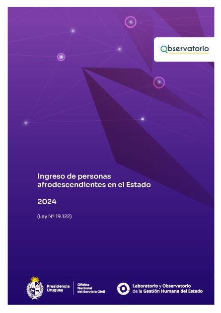 Ingreso de personas afrodescendientes en el Estado - 2024 Tapa