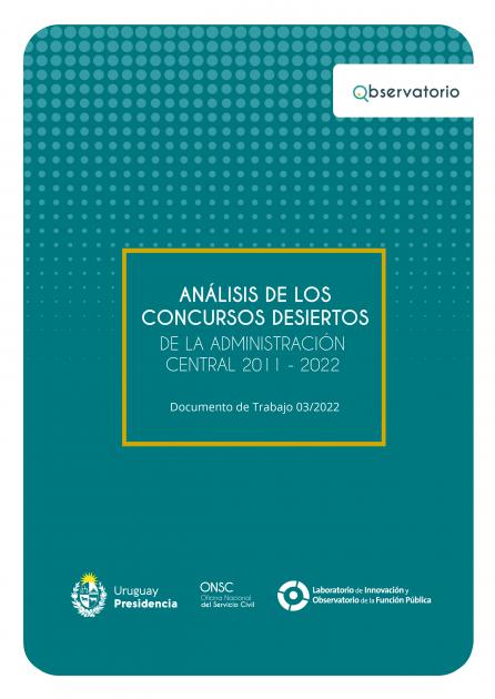 Tapa del Documento de Trabajo Tapa del informe