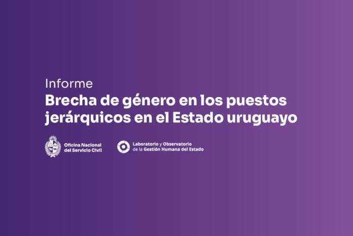 Brecha de género en los puestos jerárquicos en el Estado uruguayo - 2024