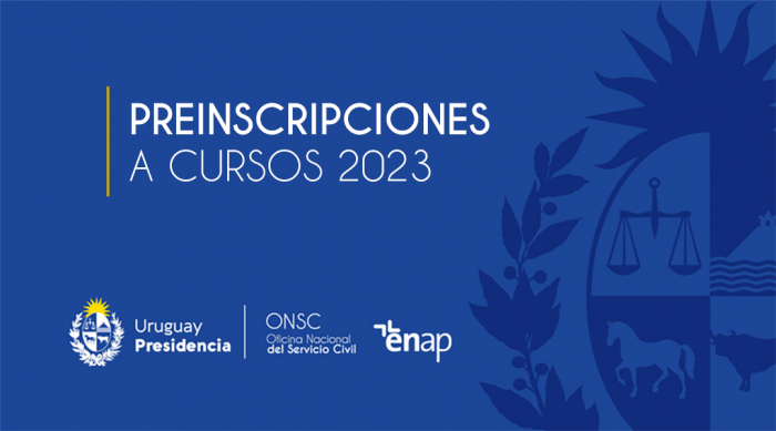 Imagen con la inscripción "Preinscripciones a cursos 2023".