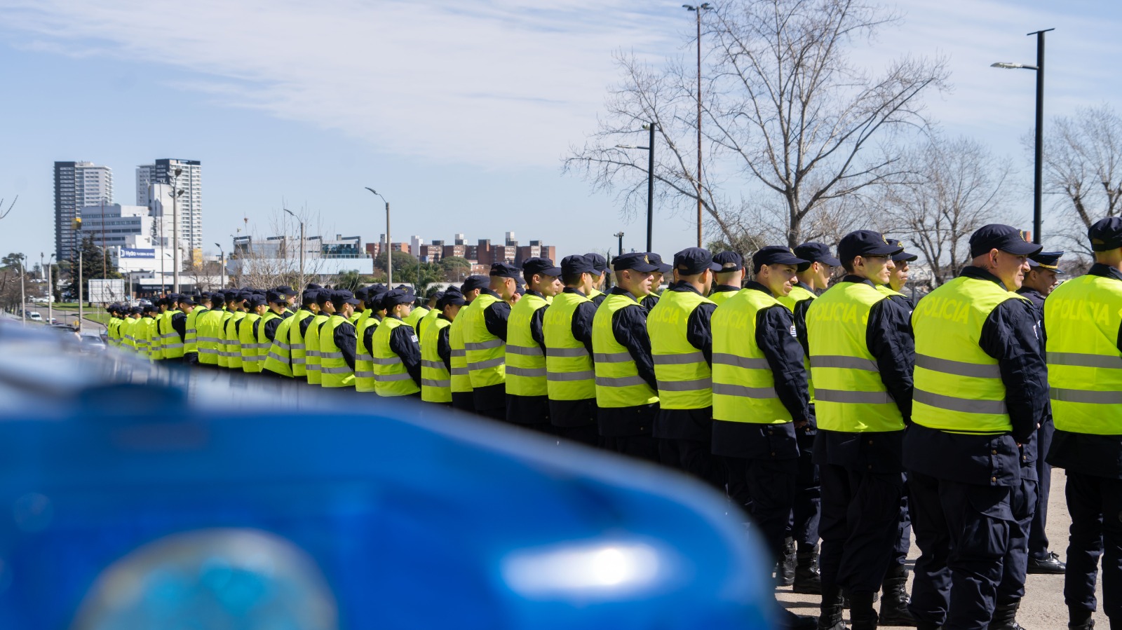 Presentación de efectivos policiales para la Jefatura de Montevideo