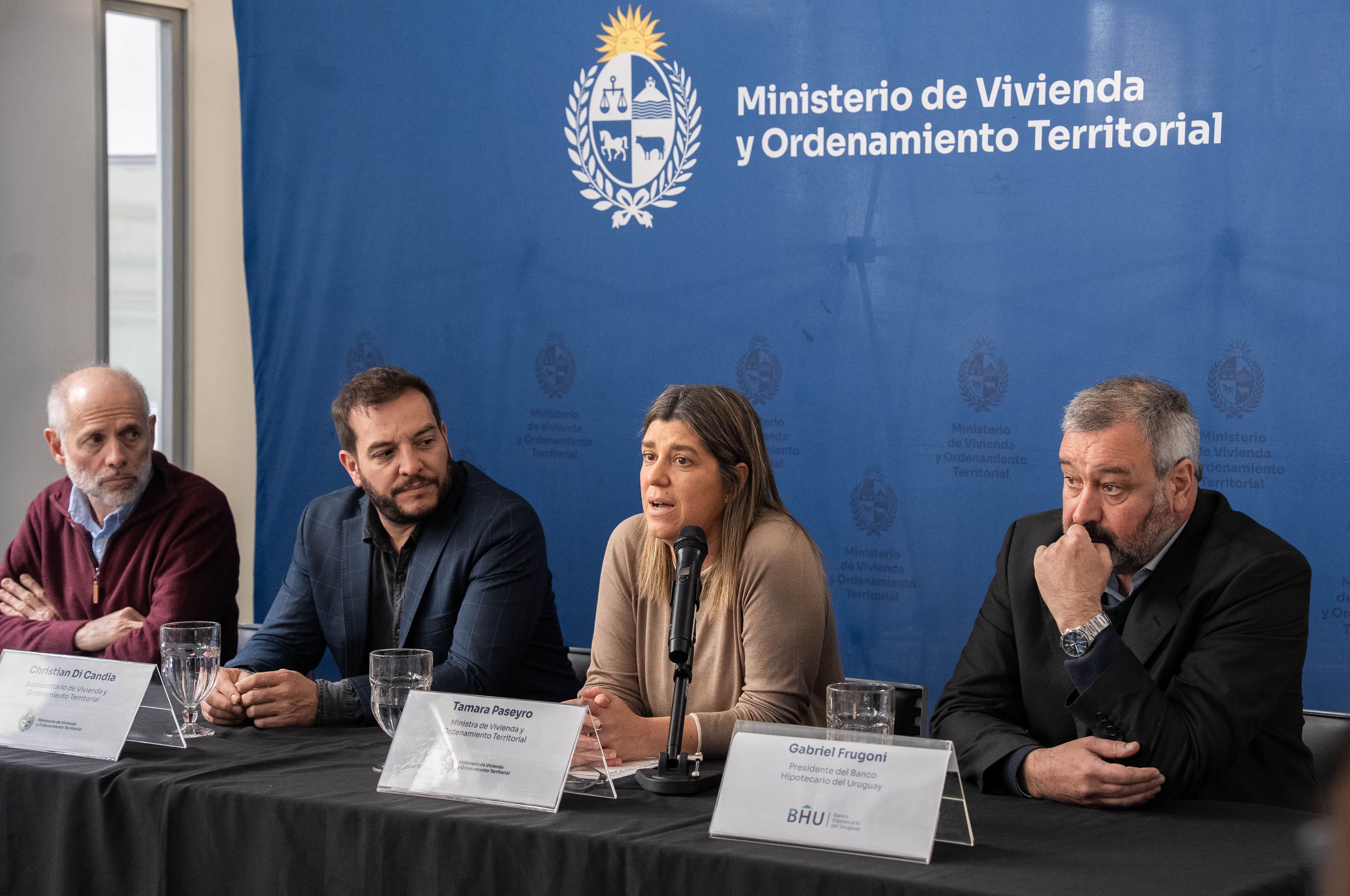 Milton Machado, Christian di Candia, Tamara Paseyro y Gabriel Frugoni