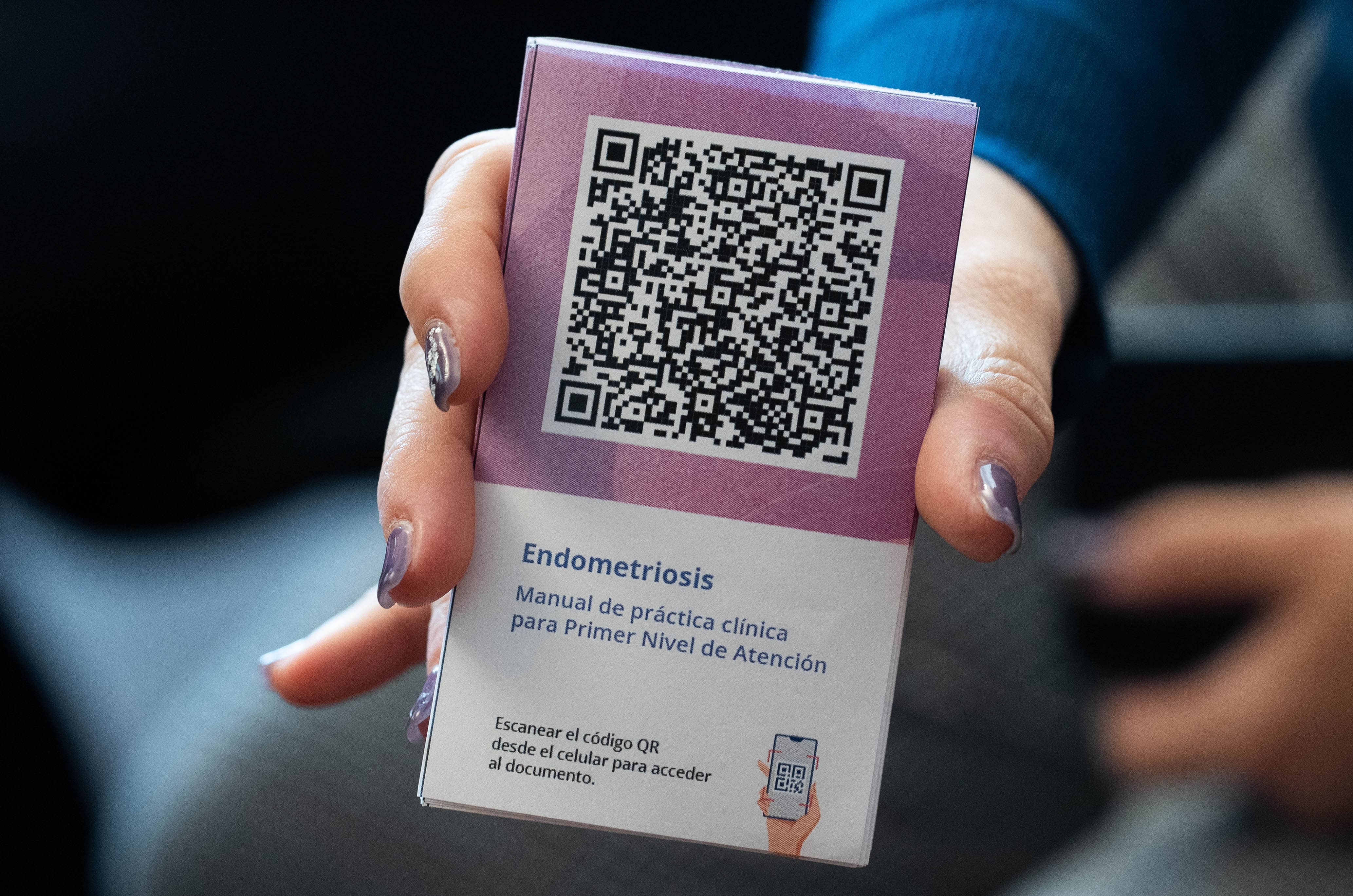 Código QR para acceder al manual de diagnóstico de casos de endometriosis, en su versión digital