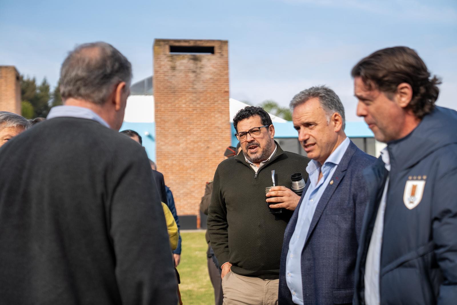 Alejandro Sánchez, Yamandú Orsi e Ignacio Alonso