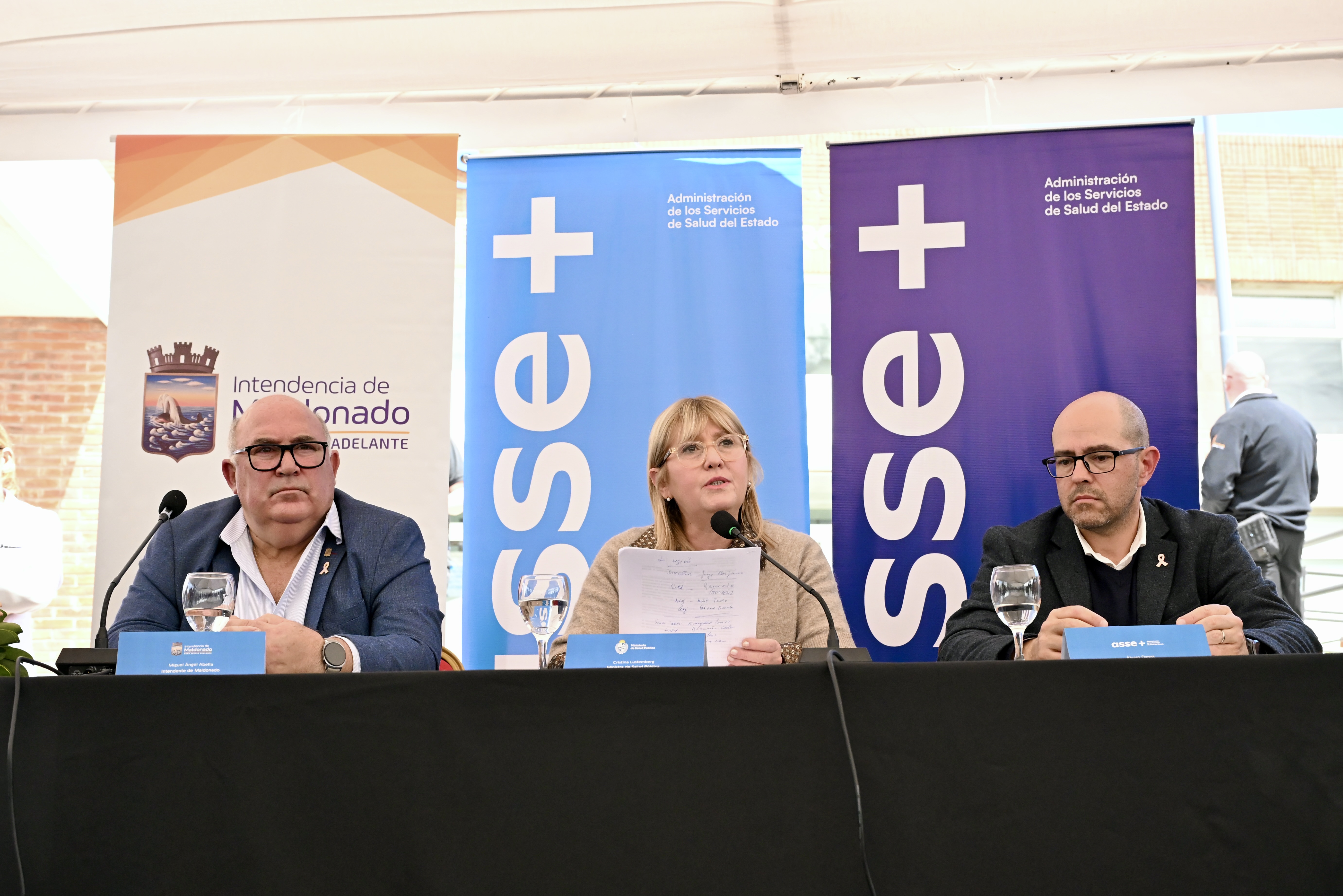 Miguel Abella, Cristina Lustemberg y Álvaro Danza