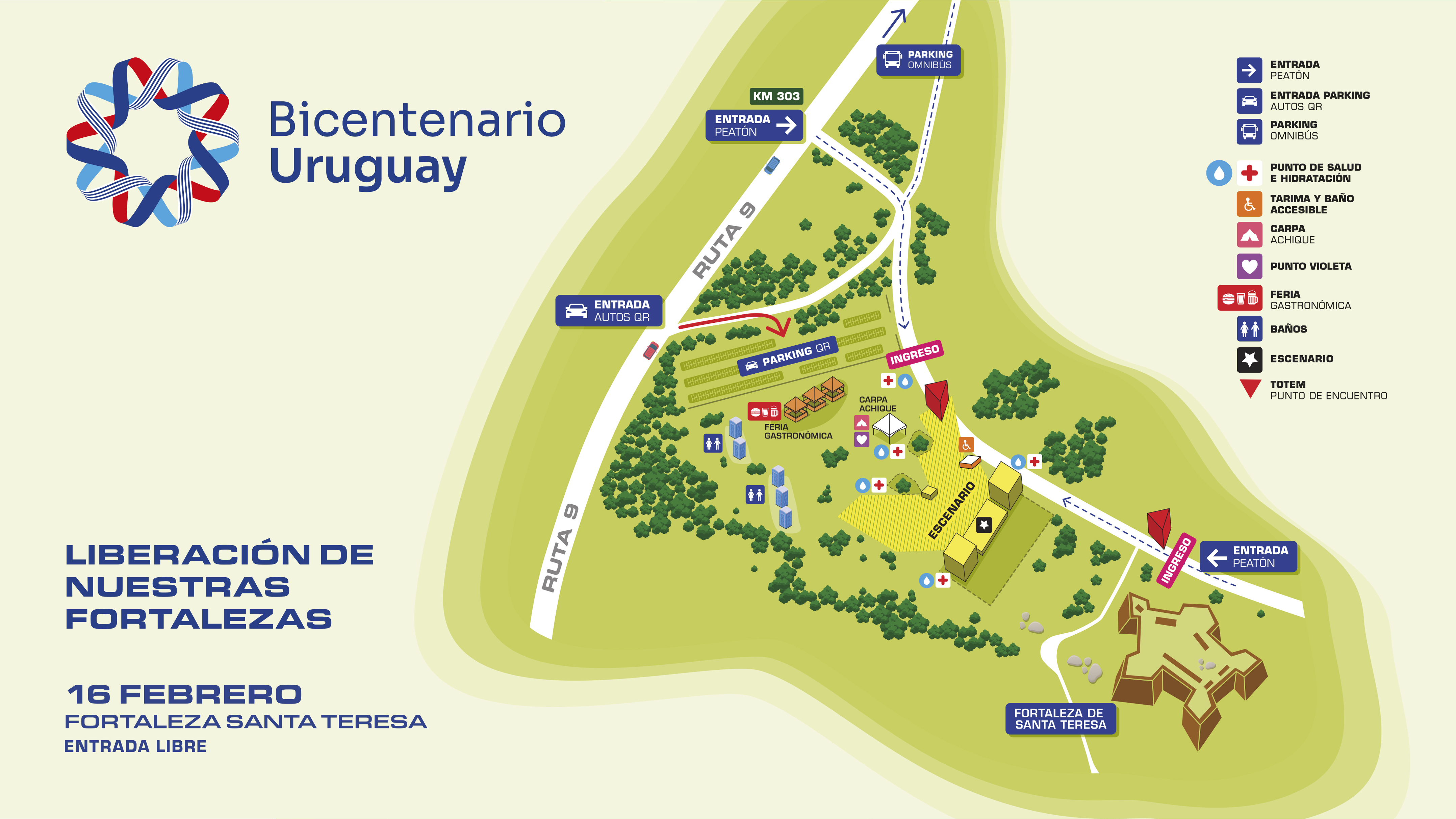 Mapa de ingreso al espectáculo