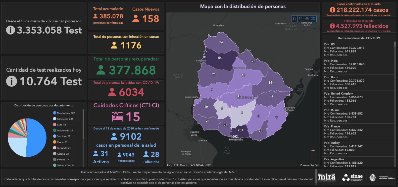 Mapa del Sinae