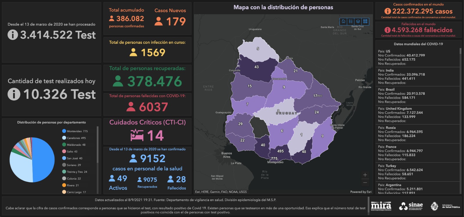 Mapa del Sinae
