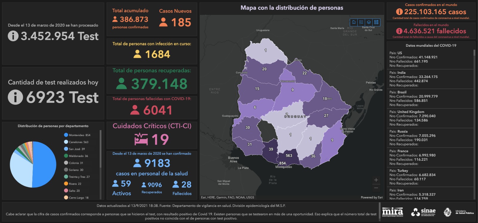 Mapa del Sinae