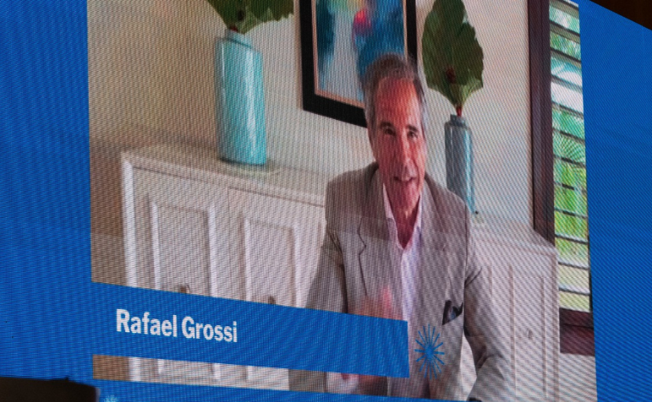 Mariano Grossi, candidato a la secretaría general de la ONU, habla en el Diálogo Regional sobre el Futuro Liderazgo de las Naciones Unidas