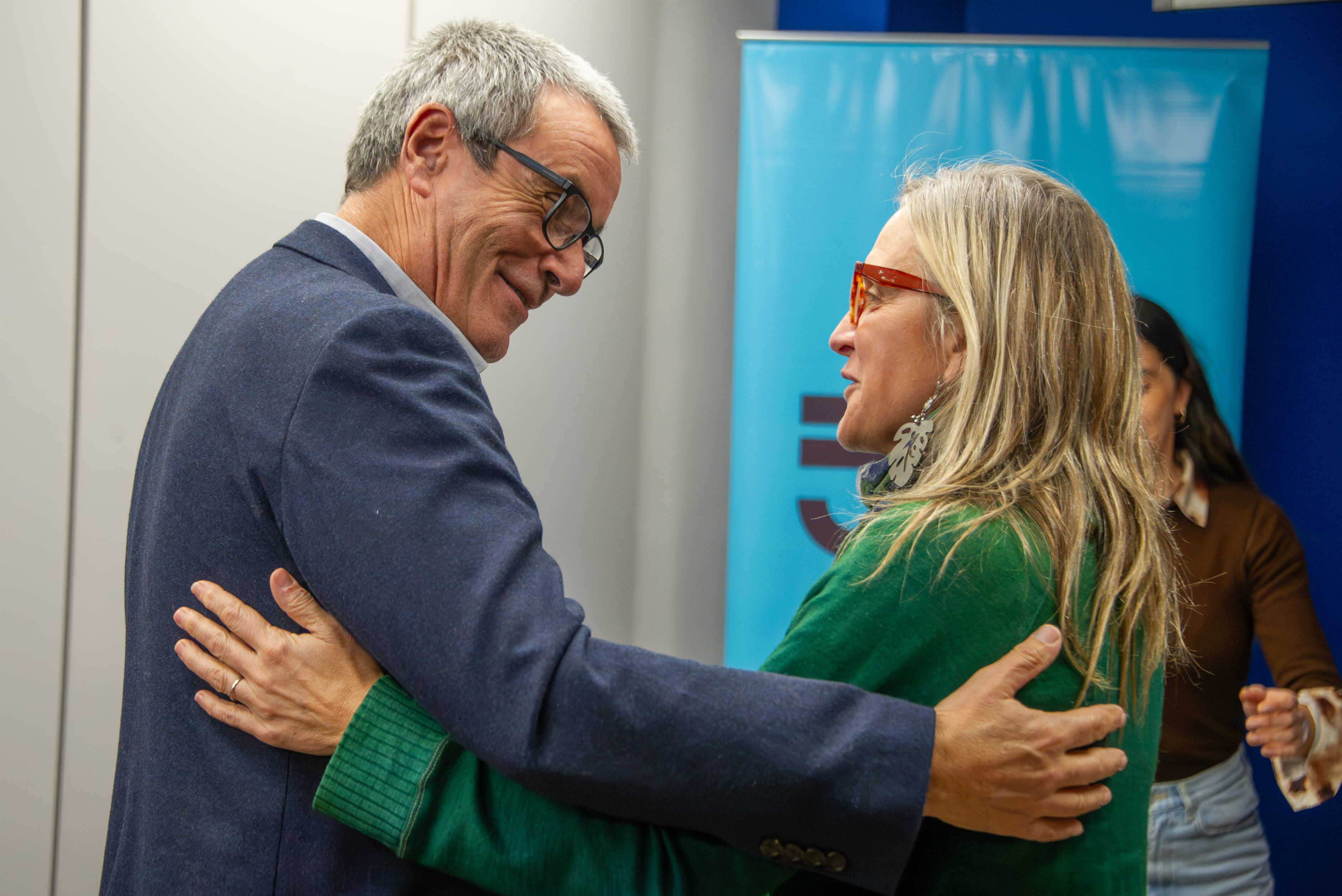 Jaime Saavedra y Erika Hoffman