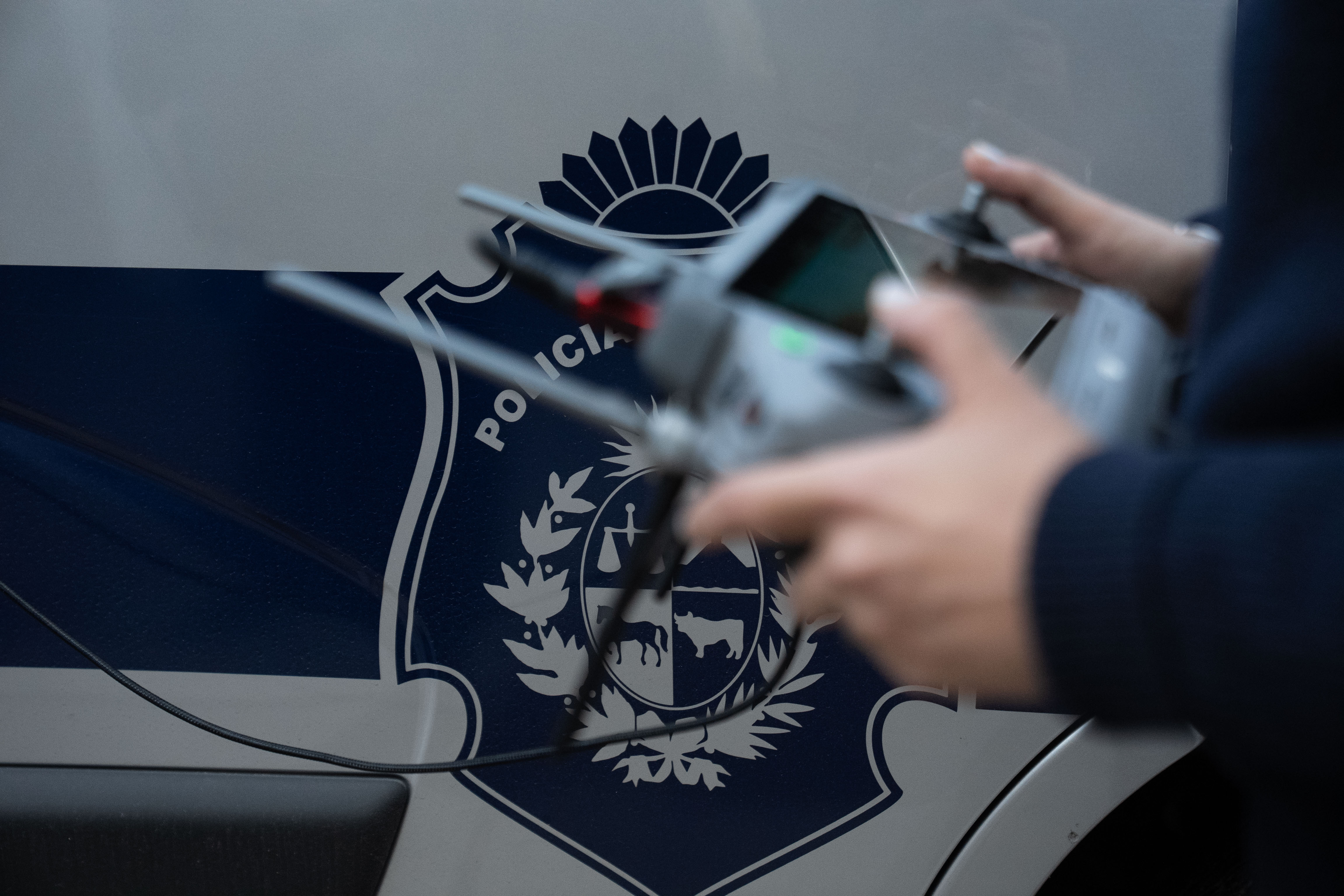 Centro de mando de dron de la Policía Nacional