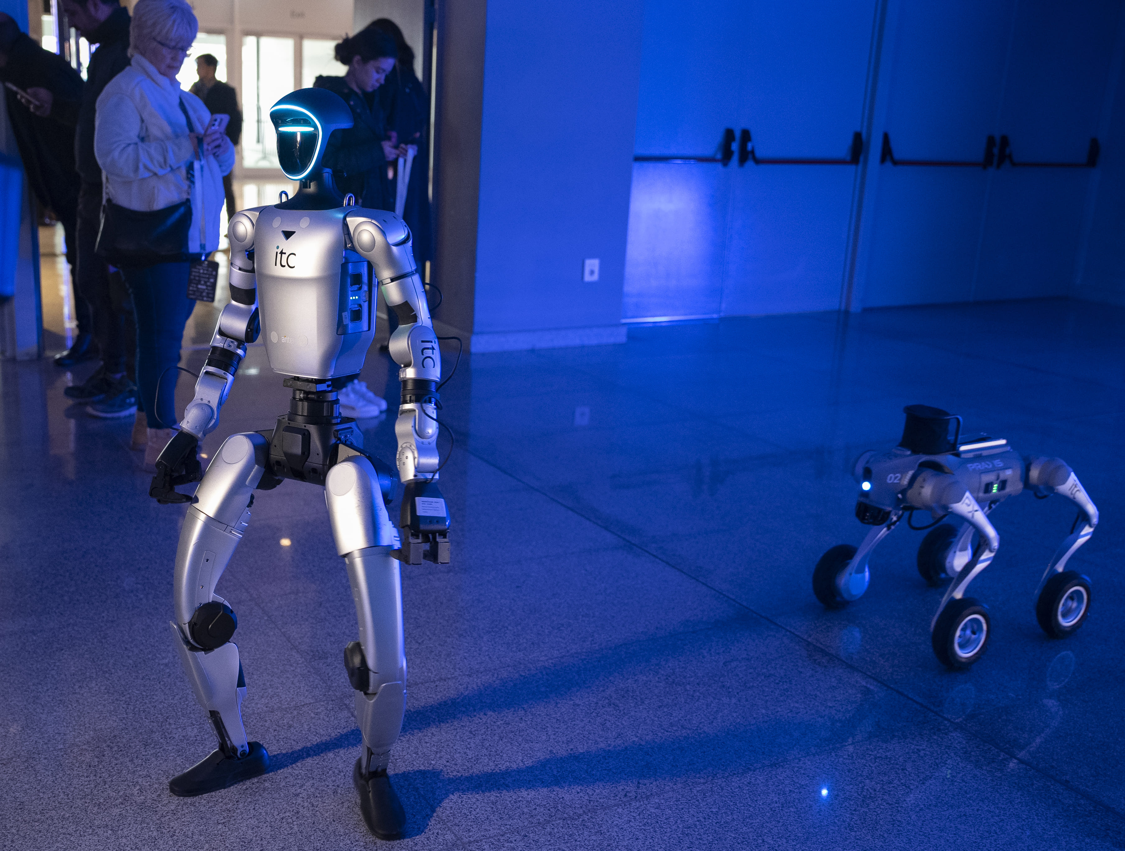 Robots durante el Antel Summit 2026
