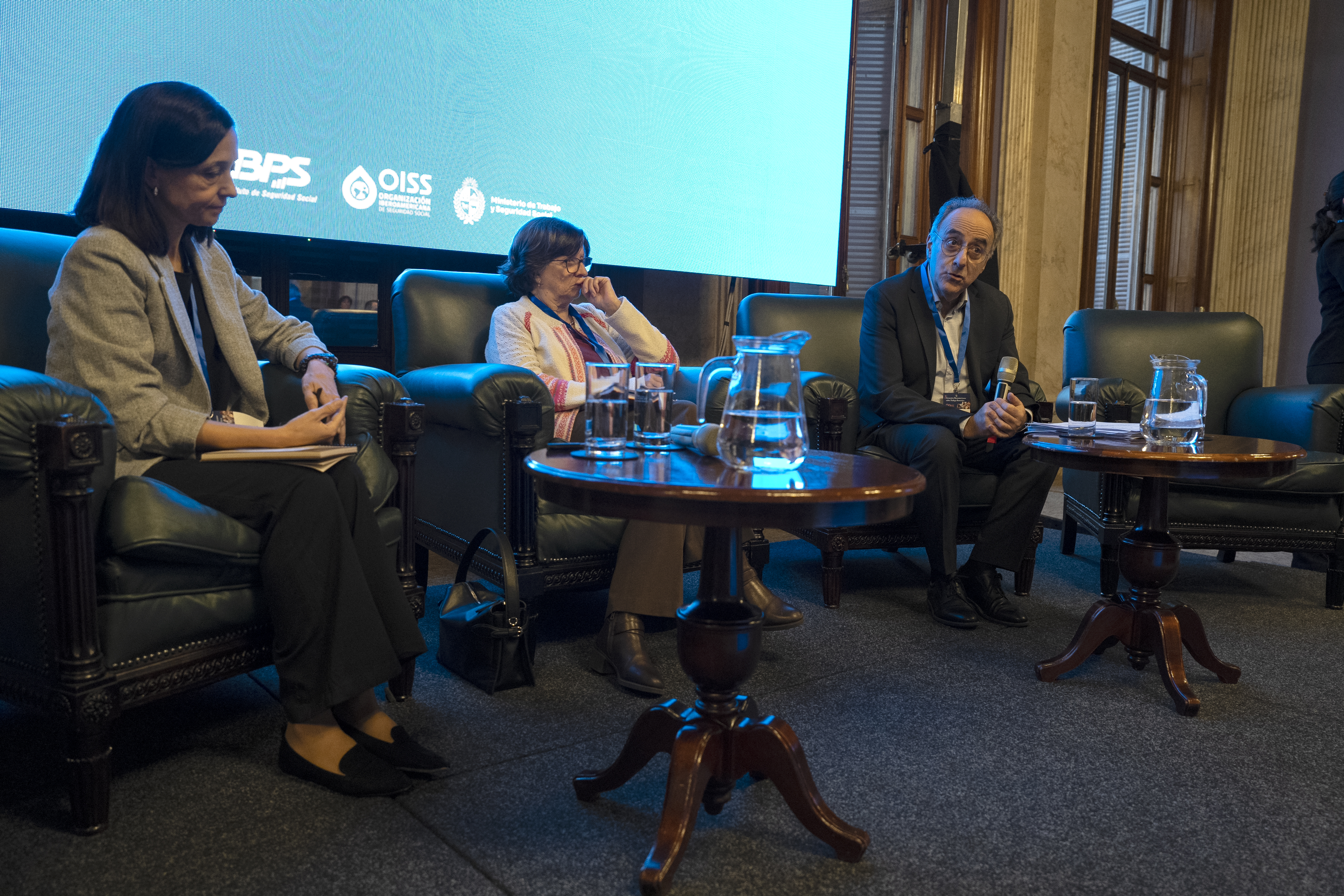 Hugo Barreto durante el el Primer Encuentro Iberoamericano sobre Trabajo Doméstico
