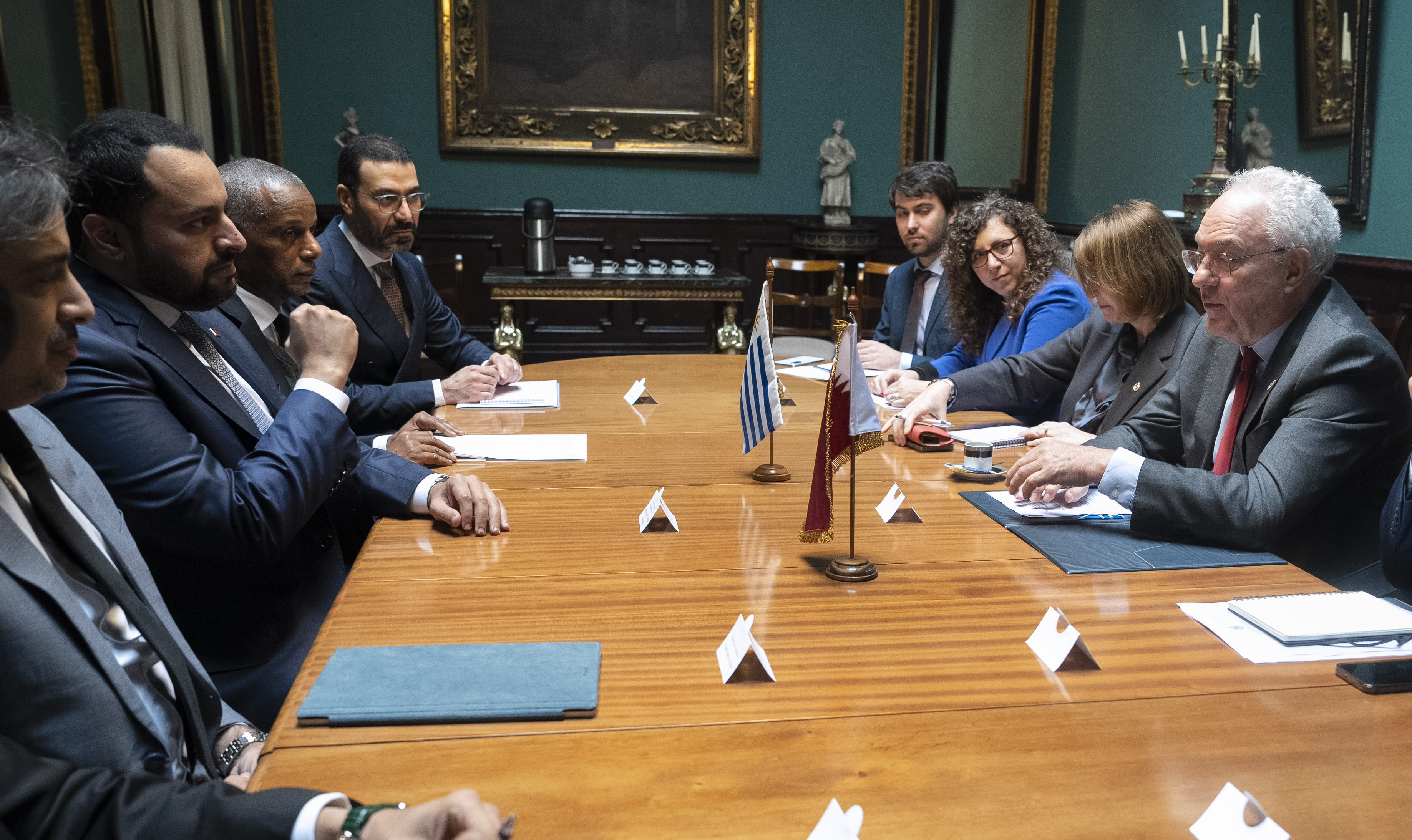 Reunión en Palacio Santos