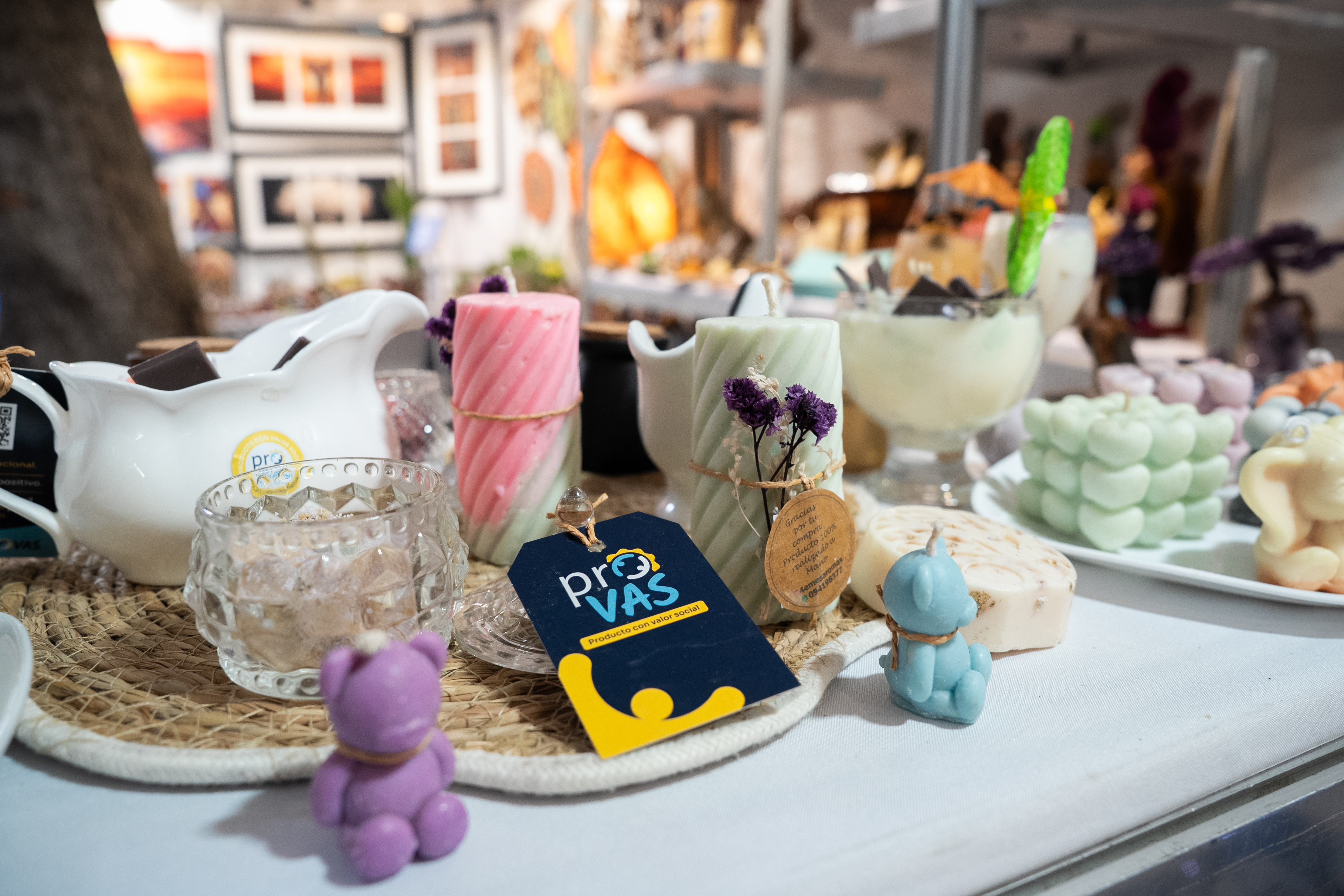 Productos de Provas en exposición