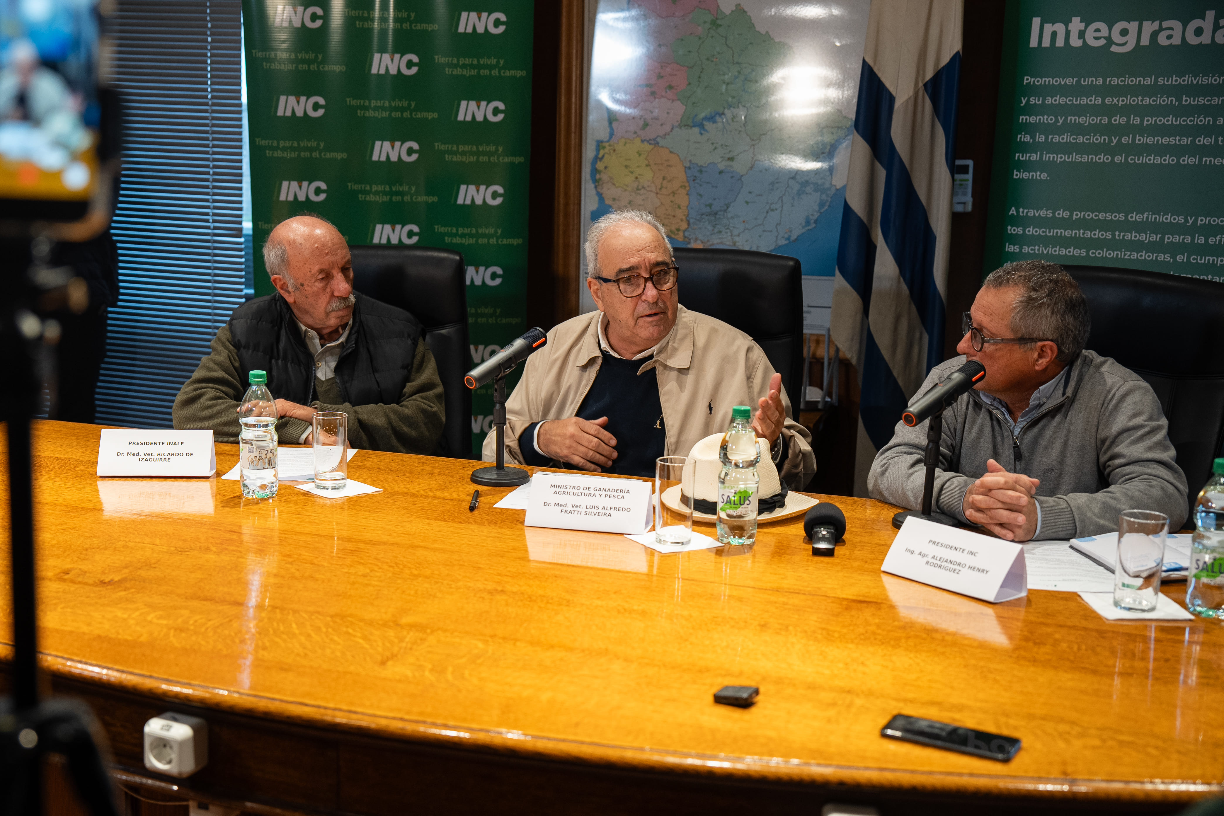 Ricardo de Izaguirre, Alfredo Fratti y Alejandro Henry