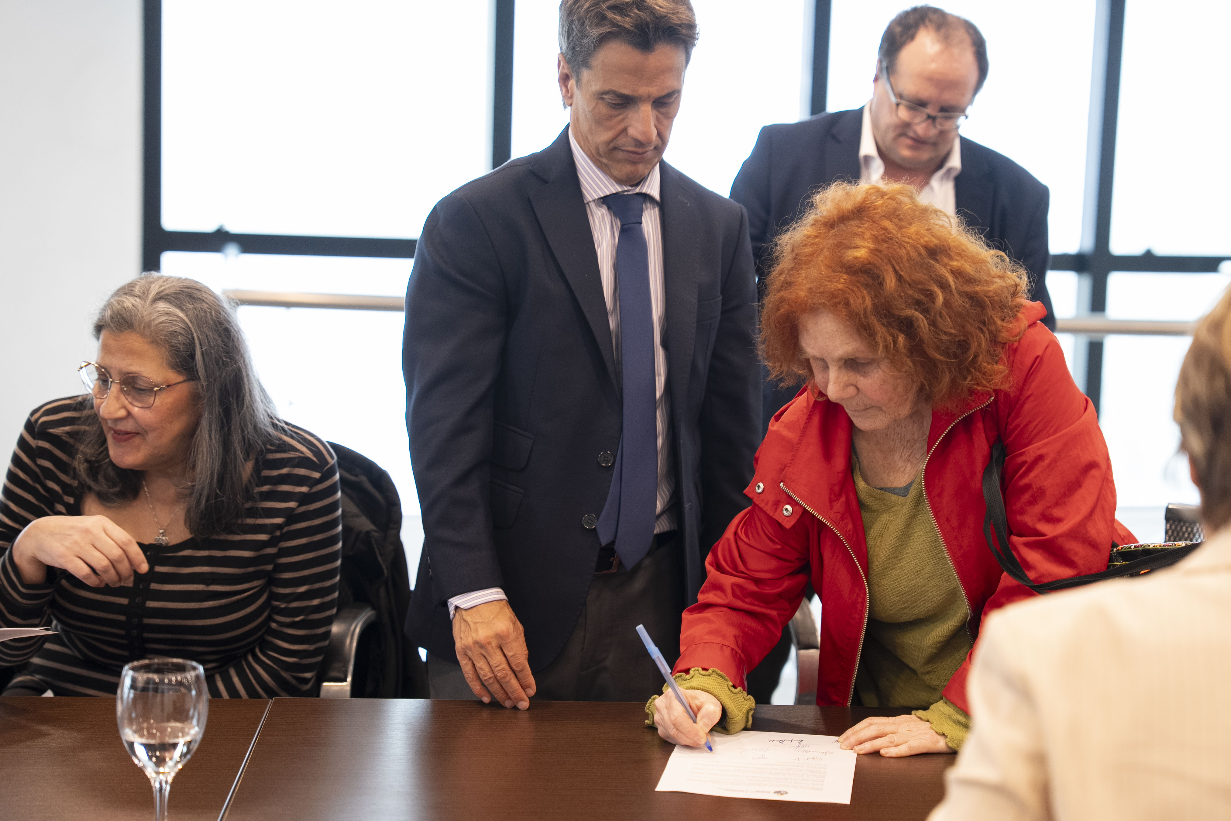 Firma del documento por parte de organizaciones