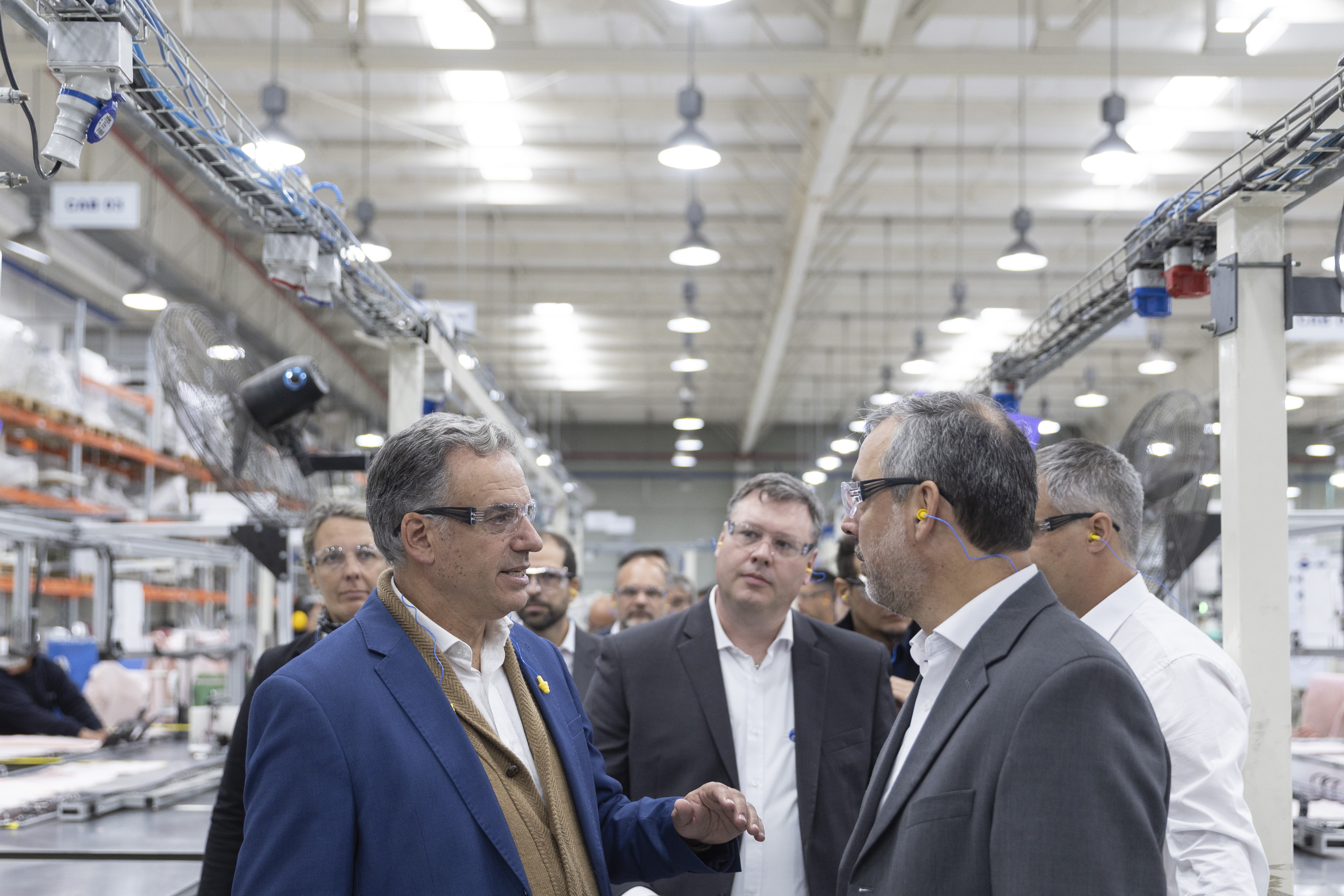 Presidente Orsi en planta de San José