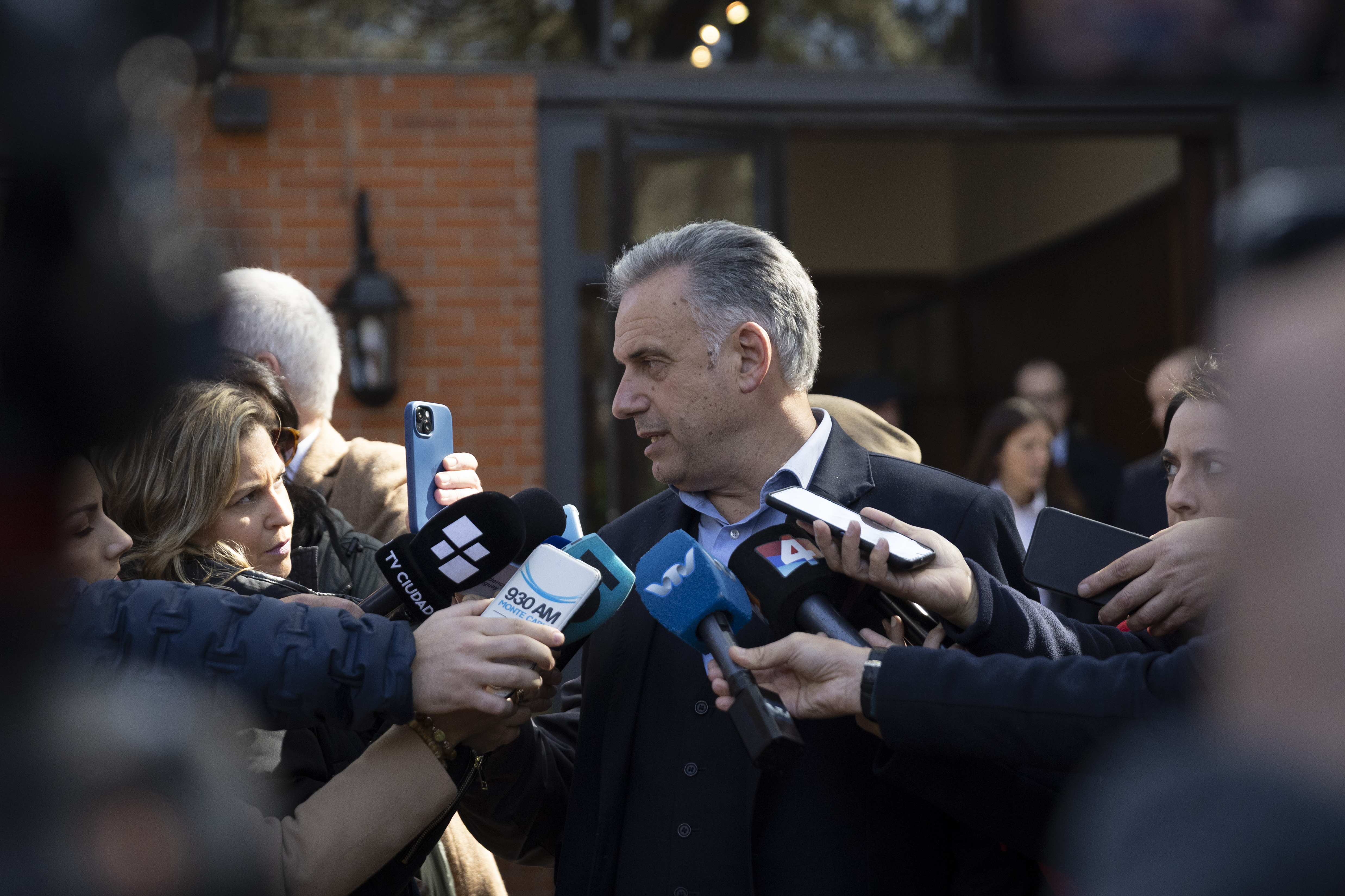 Presidente Orsi en rueda de prensa