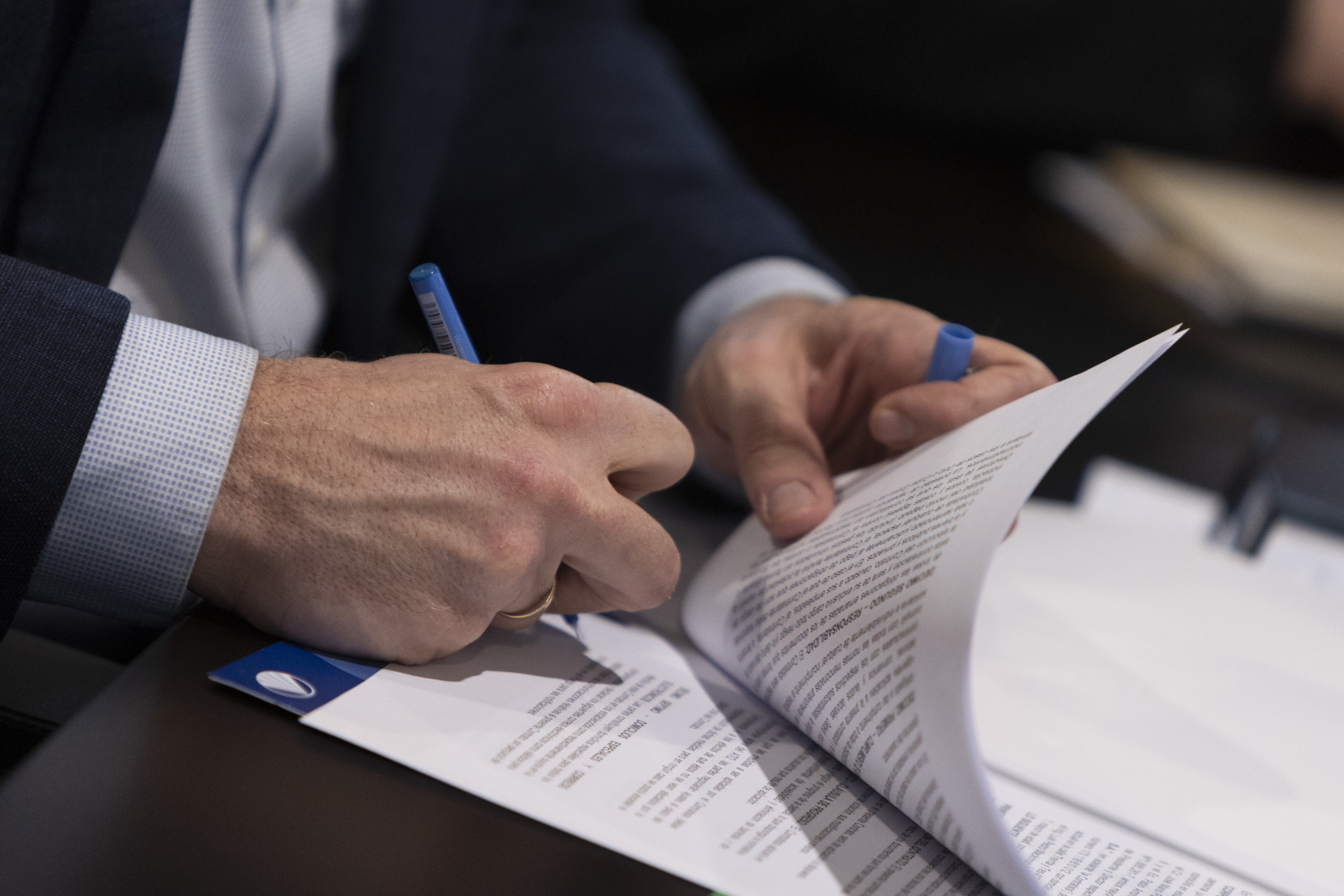 Firma de contrato