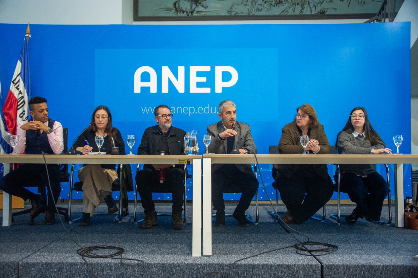Conferencia de los jerarcas del sector educativo y delegados sindicales