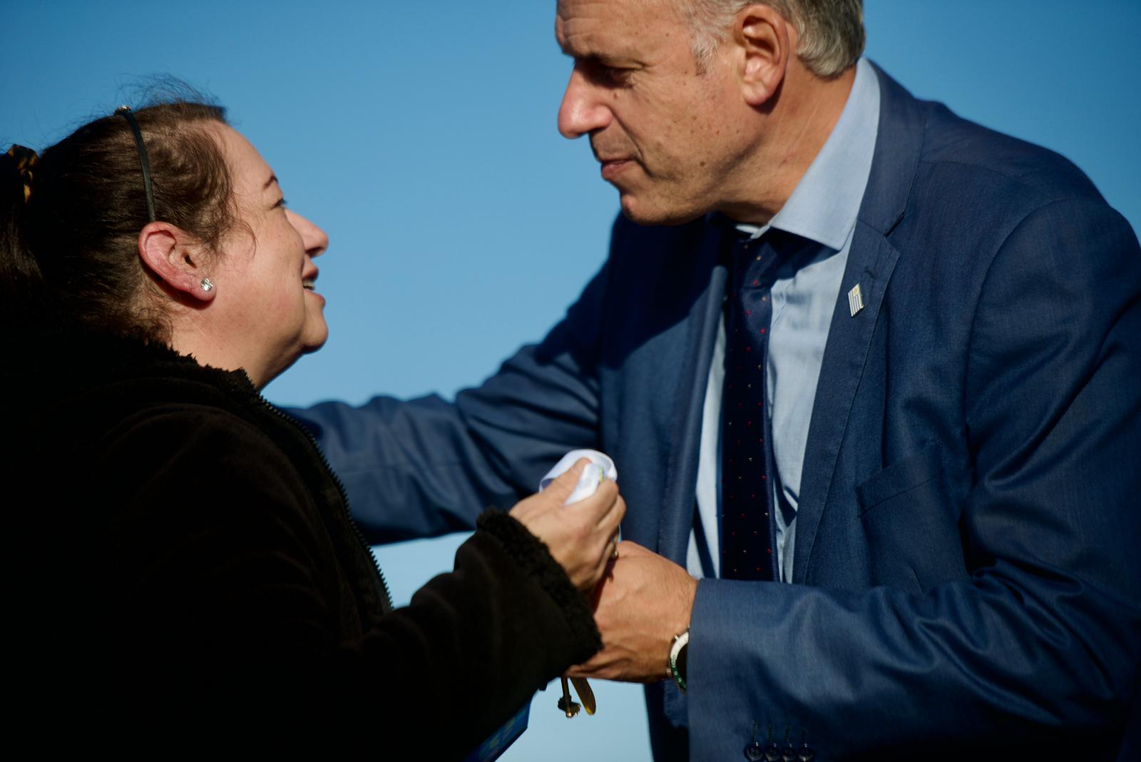 Presidente Orsi en entrega de llaves en Campo Galusso