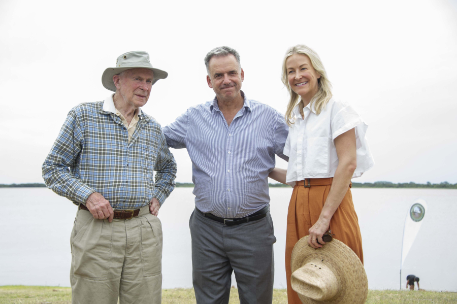 Presidente Orsi junto a Gilbert Butler 