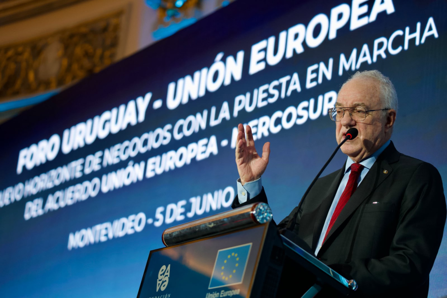 Mario Lubetkin diserta en el Foro Uruguay-Unión Europea