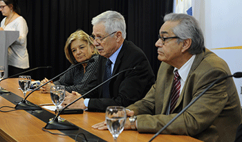 Enzo Benech, Jorge Basso y Eneida de León Enzo Benech, Jorge Basso y Eneida de León