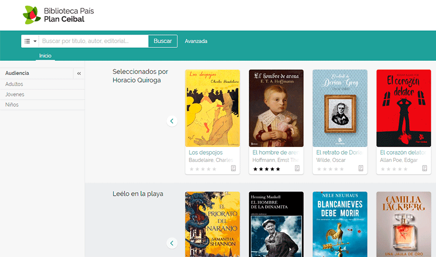 Imagen de la web de Biblioteca País Imagen de la web de Biblioteca País