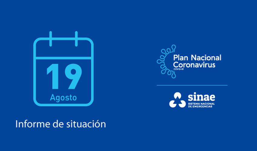 Portada del informe diario del Sinae Portada del informe diario del Sinae