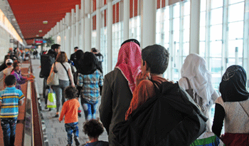 Las familias sirias refugiadas llegaron a Uruguay en octubre de 2014 Las familias sirias refugiadas llegaron a Uruguay en octubre de 2014