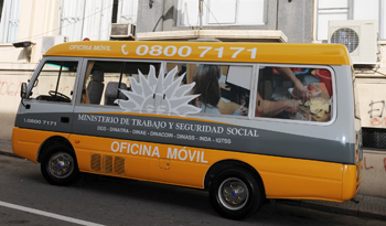 Oficina móvil del Ministerio de Trabajo y Seguridad Social Oficina móvil del Ministerio de Trabajo y Seguridad Social