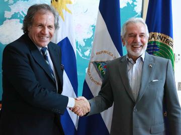 Ministro Luis Almagro en gira por Nicaragua y Costa Rica