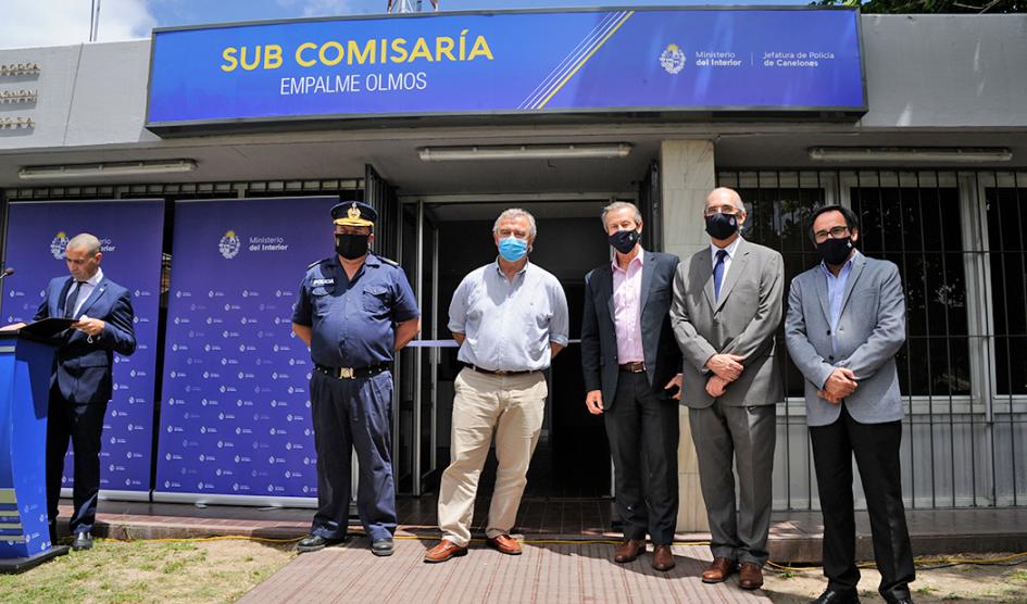 Autoridades en inauguración de subcomisaría Autoridades en inauguración de subcomisaría