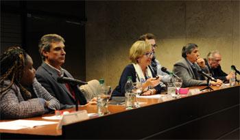 Ministra María Julia Muñoz , Álvaro García y otras autoridades Ministra María Julia Muñoz , Álvaro García y otras autoridades